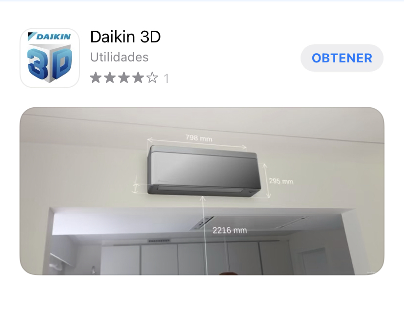 DAIKIN 3D, la nueva APP con la que sabrás cómo queda el aire acondicionado en tu hogar