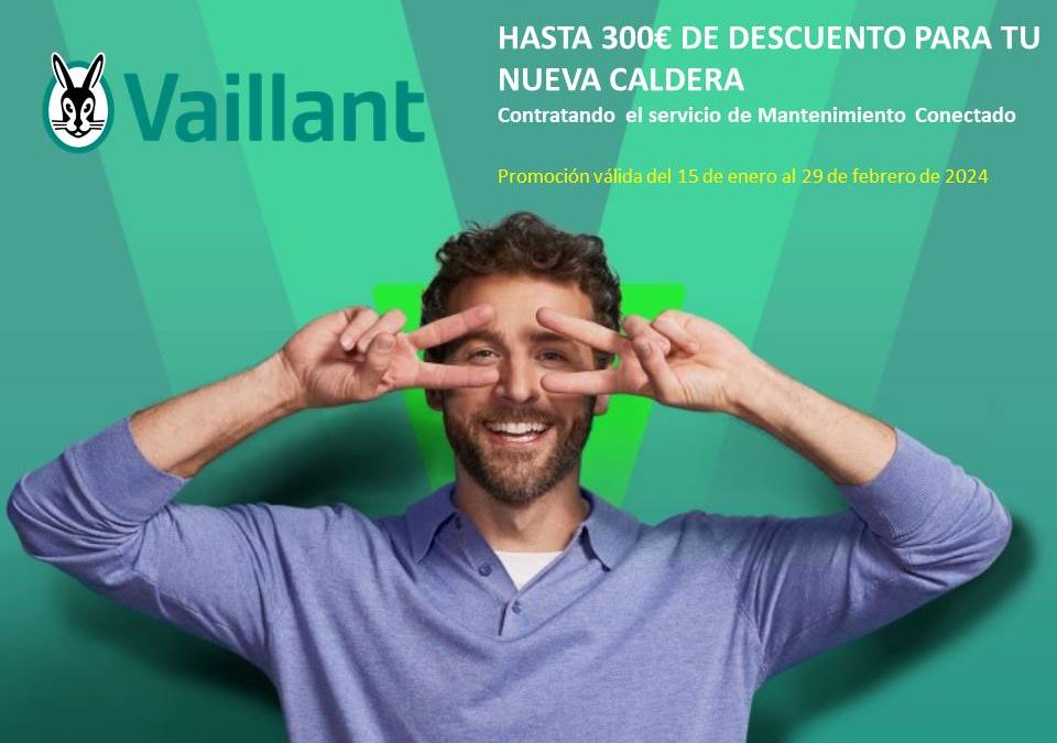 Vaillant te da hasta 300€ por cambiar a su caldera inteligente