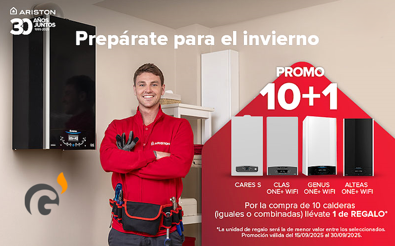 ¡Llévate una caldera de regalo por la compra de calderas Ariston!