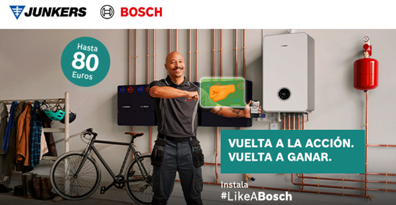Consigue hasta 80€ con la compra de cada caldera de la gama Condens de Bosch
