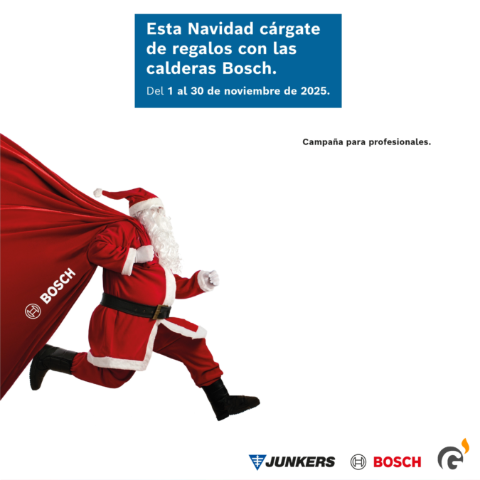 Esta Navidad cárgate de regalos con las calderas Bosch.